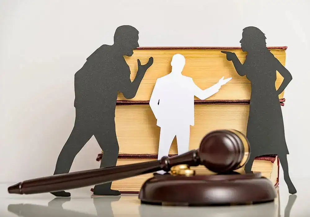 image of couple arguing through divorce Basingstoke