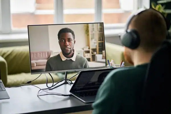 image of online mediation Basingstoke in progress.